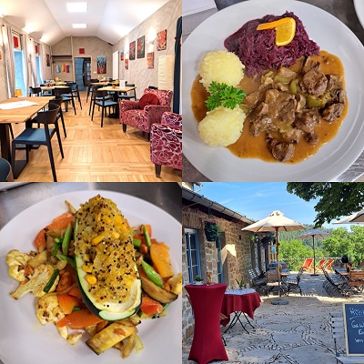 Der Burgkoch Klaus betreibt den "Gastraum Heinrich" auf Burg Tannroda. Mit viel Kreativität und immer einem offenen Ohr für die Wünsche seiner Gäste. Vegetarisches und Wildgerichte sind seine Spezialität und immer lecker. Und die Burg selbst ist immer einen Besuch wert.